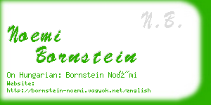 noemi bornstein business card